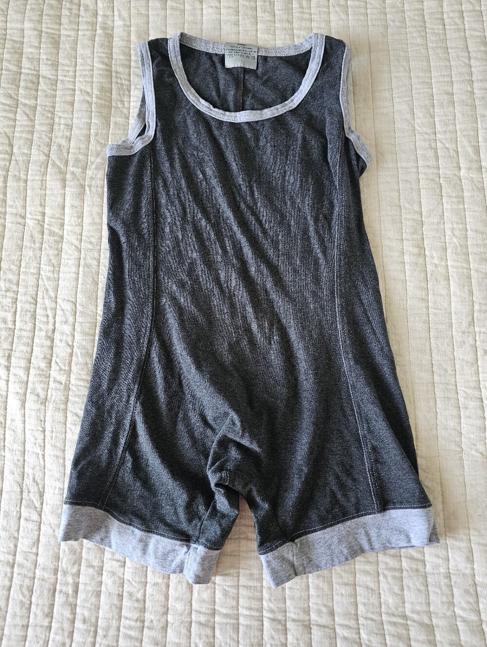 Men's N2N Athletic Wrestling Singlet Size Small Color Dark Grey
